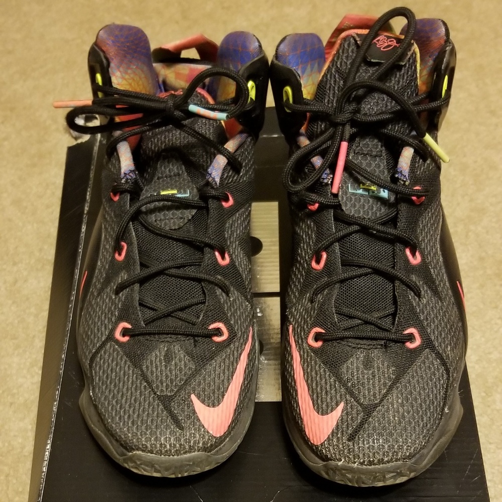 Lebron XII (GS) Black/Mng Sneakers
